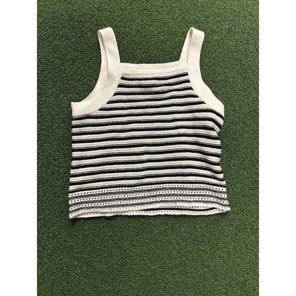 Cat & Jack Fitted Cropped Sweater Tank Top Size S(6/7)